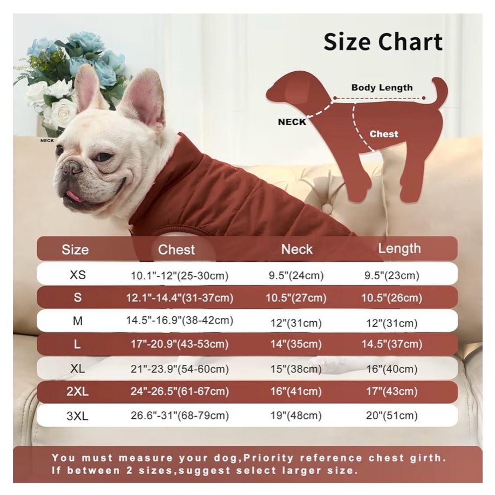 Cozy Brown Dog Coat - Picture 2 of 2